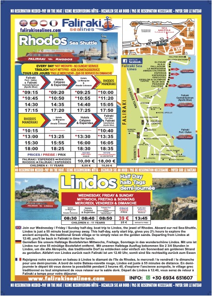 Faliraki Sea Lines Program 2026