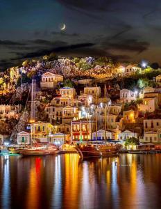 rhodes to symi by night
