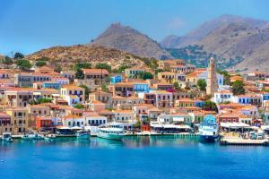 chalki island from rhodes