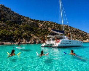 luxury catamaran cruise faliraki