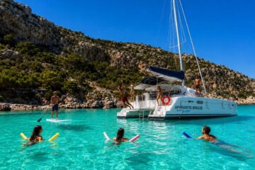luxury catamaran cruise faliraki